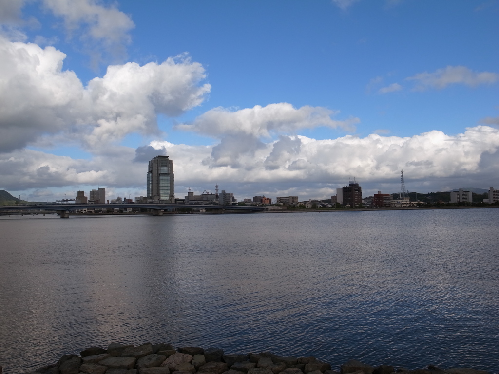 宍道湖と松江市街