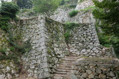備中松山城の高石垣