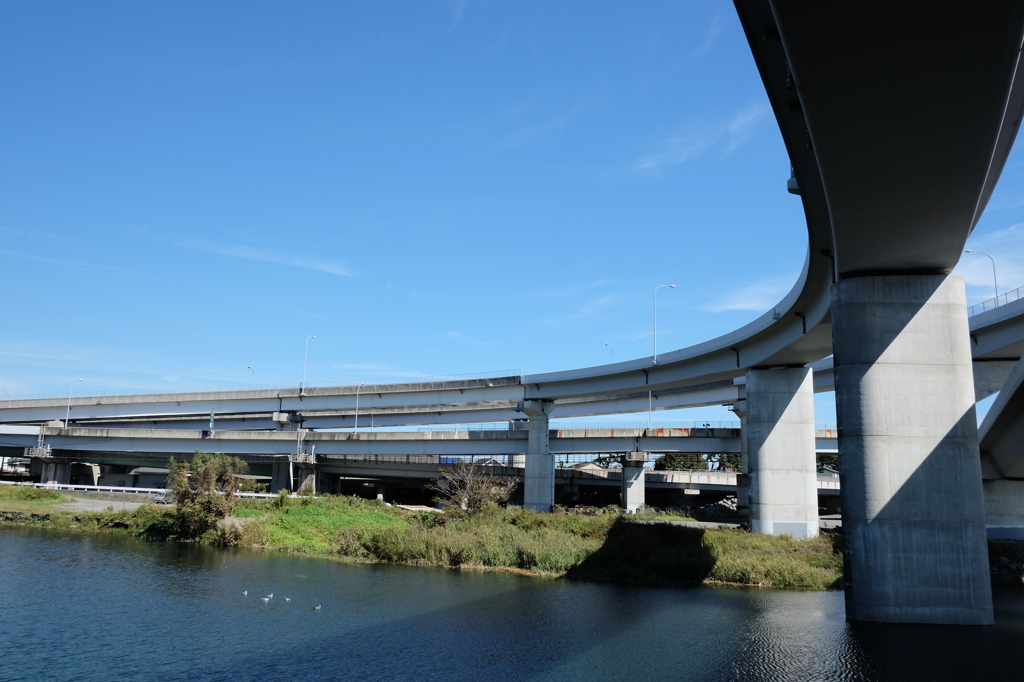 西湘バイパスと早川