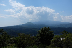 大室山と天城連山