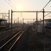 夜明けの線路
