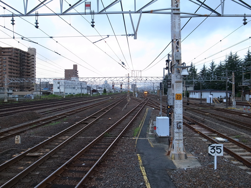 続く線路