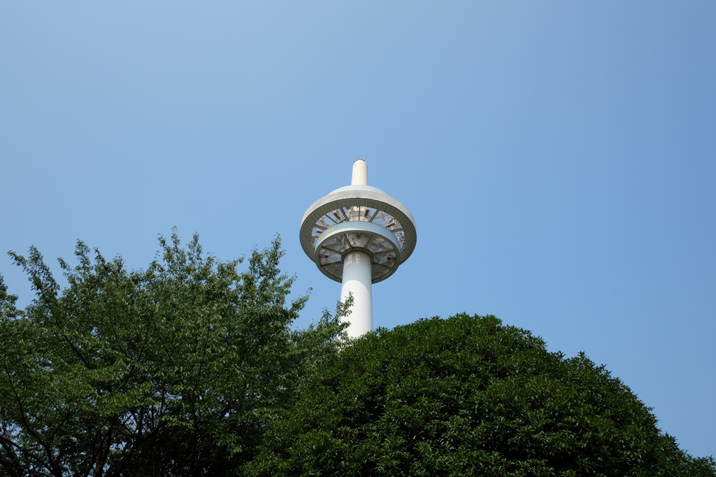 塔と青空