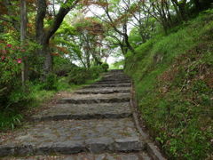 月山富田城の石段