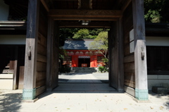 荏柄天神社の門と本堂