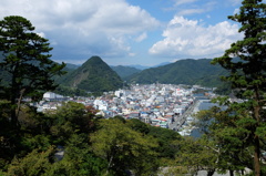 下田富士と下田市街