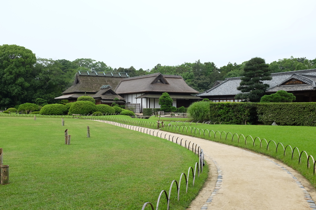 岡山後楽園の延養亭