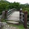 庭園の木橋
