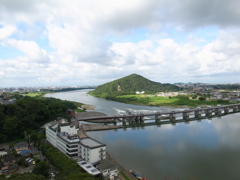 木曽川と水門