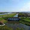 犀川と水門