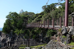門脇吊橋と門脇崎灯台