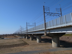 鉄橋と青空