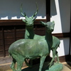 鹿の像