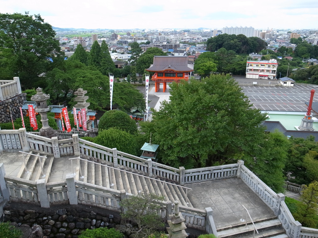 神社の階段