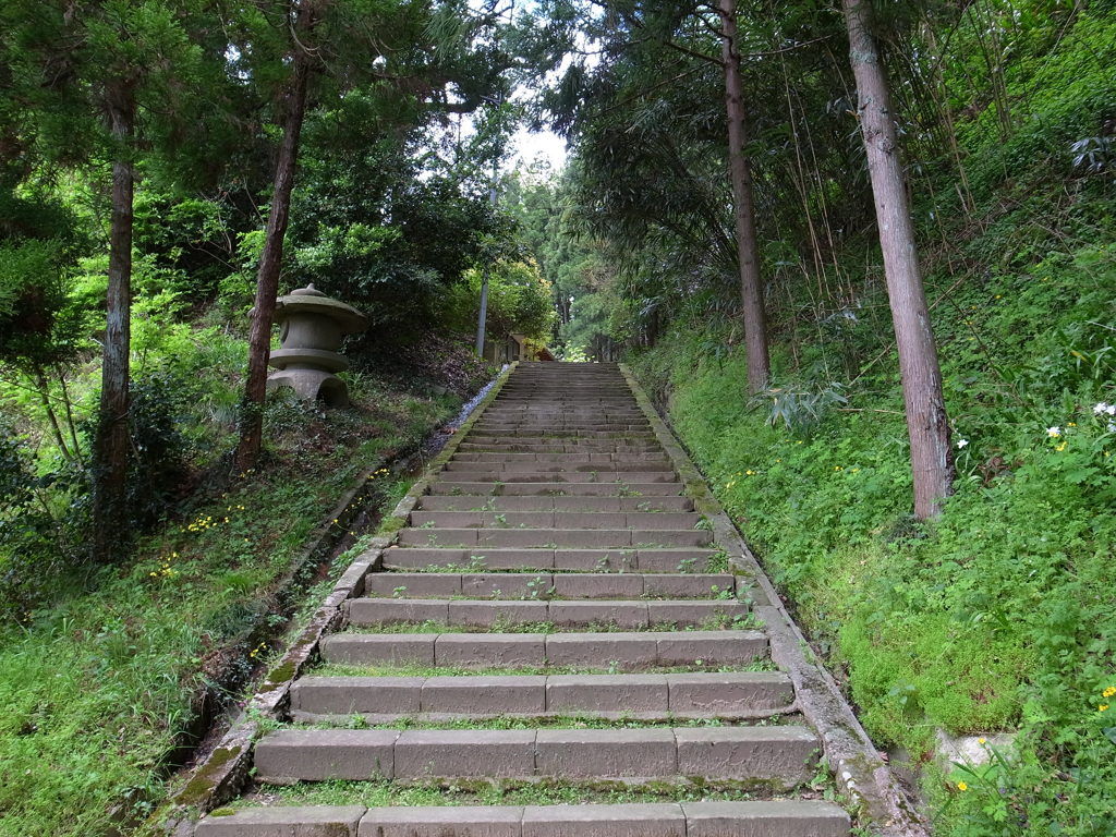 巌倉寺の石段