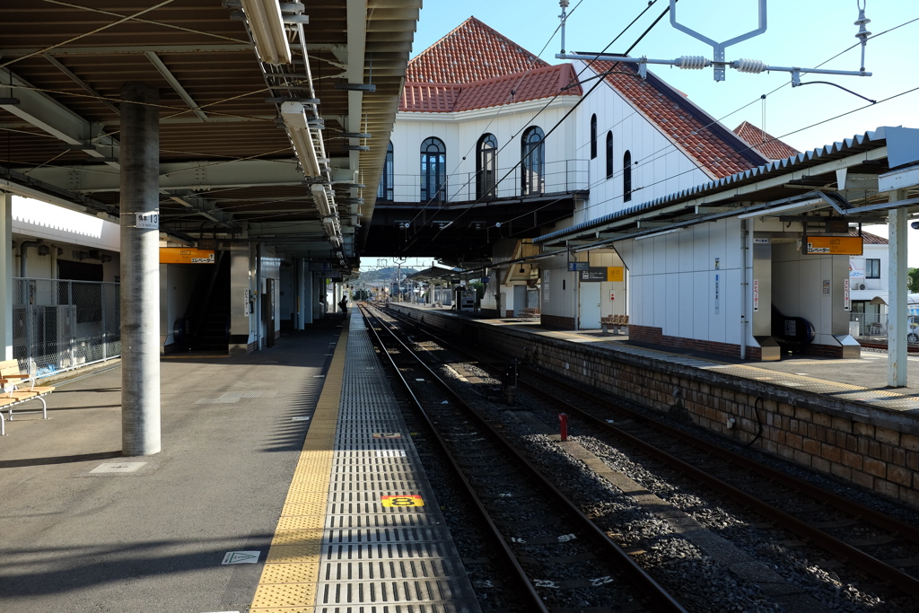 館山駅にて