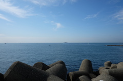 湘南の海と青空