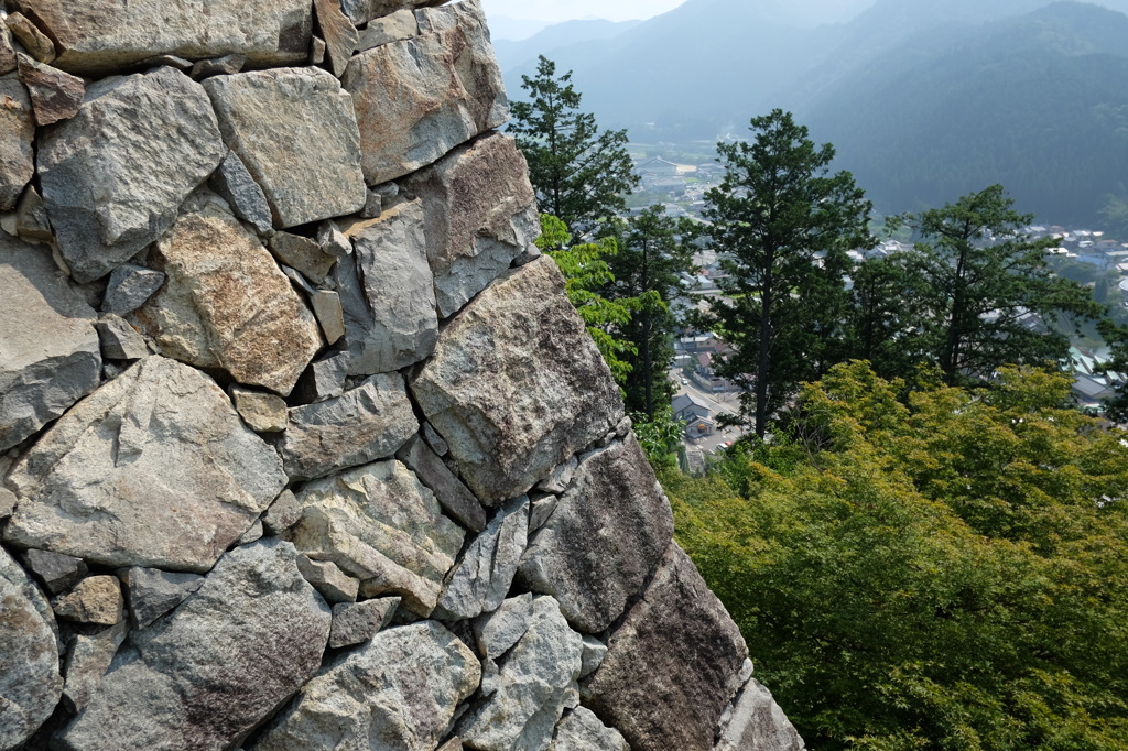 郡上八幡城の石垣