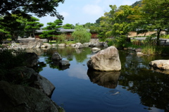 松山城二之丸史跡庭園の池