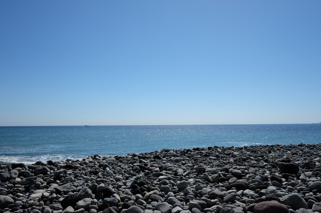 広がる海と青い空