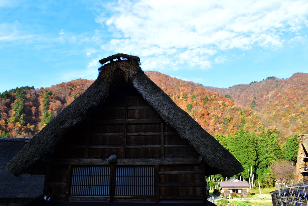 晩秋の合掌集落