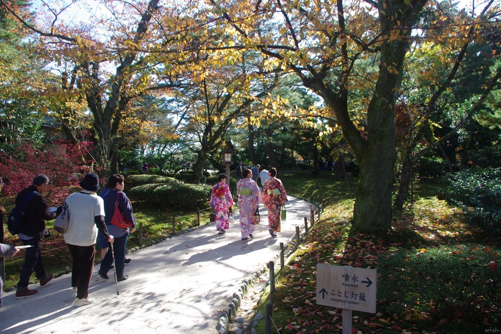 兼六園：着物美人