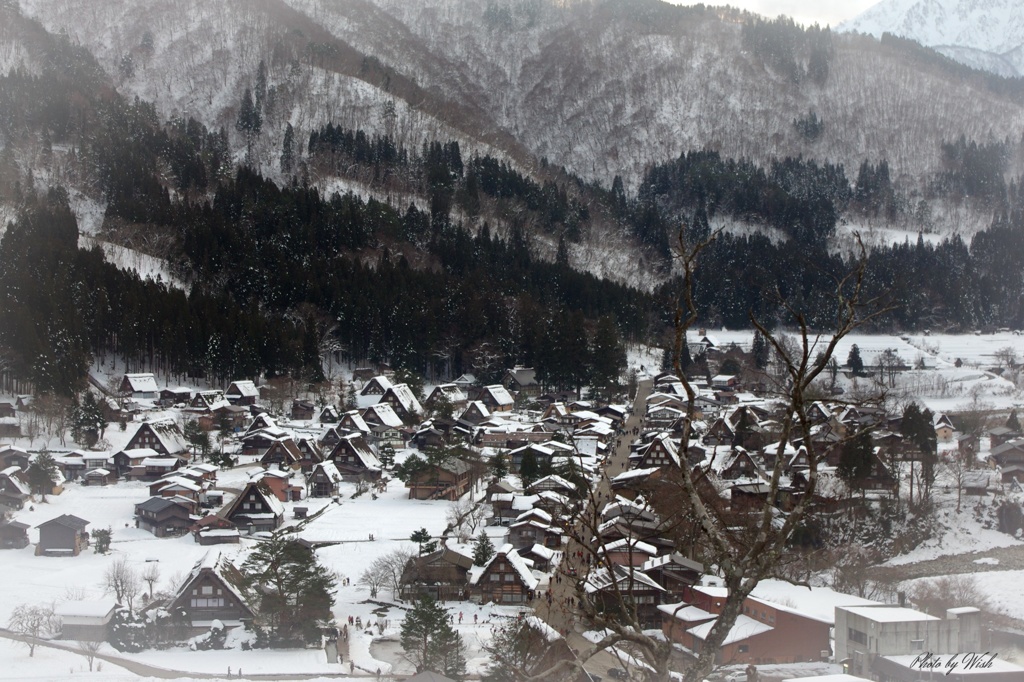 雪の少ない白川郷
