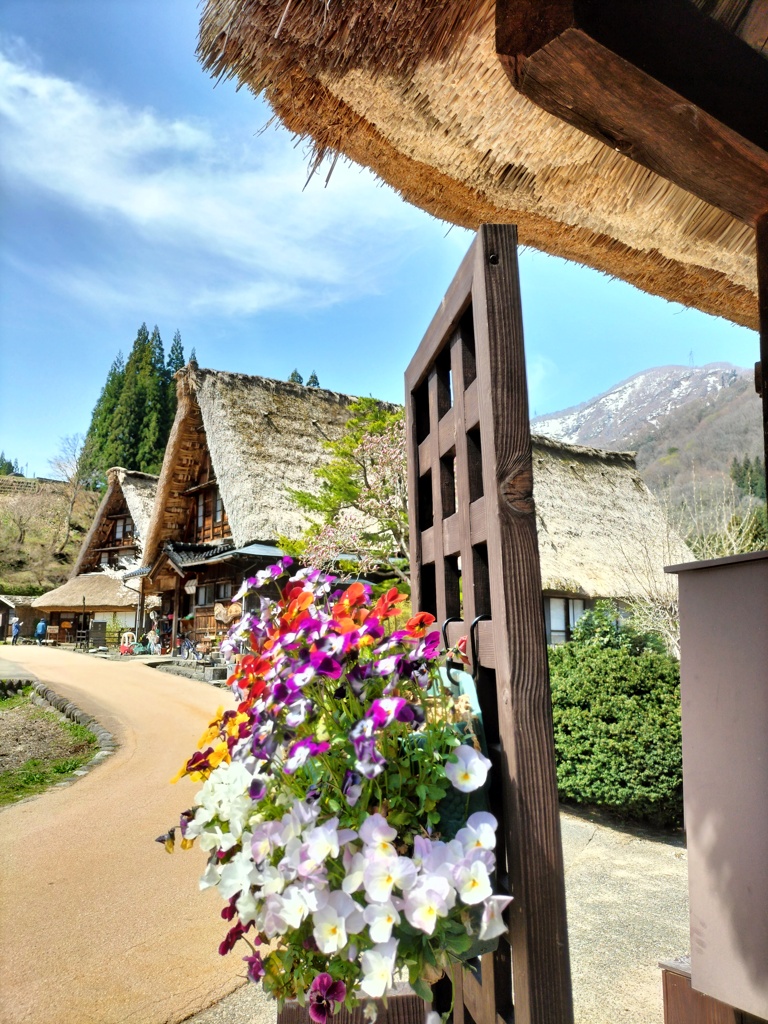 花飾りのある風景