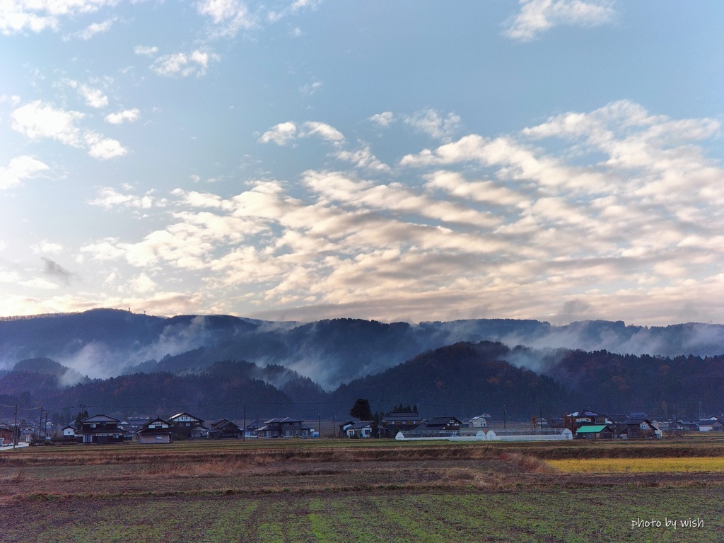 雨上がりの景色