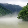 庄川峡の雨上がり