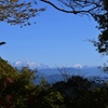 初雪の山並み