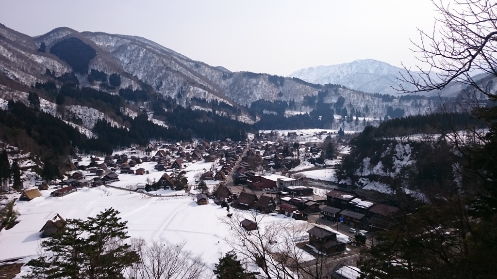 白川郷 展望台から