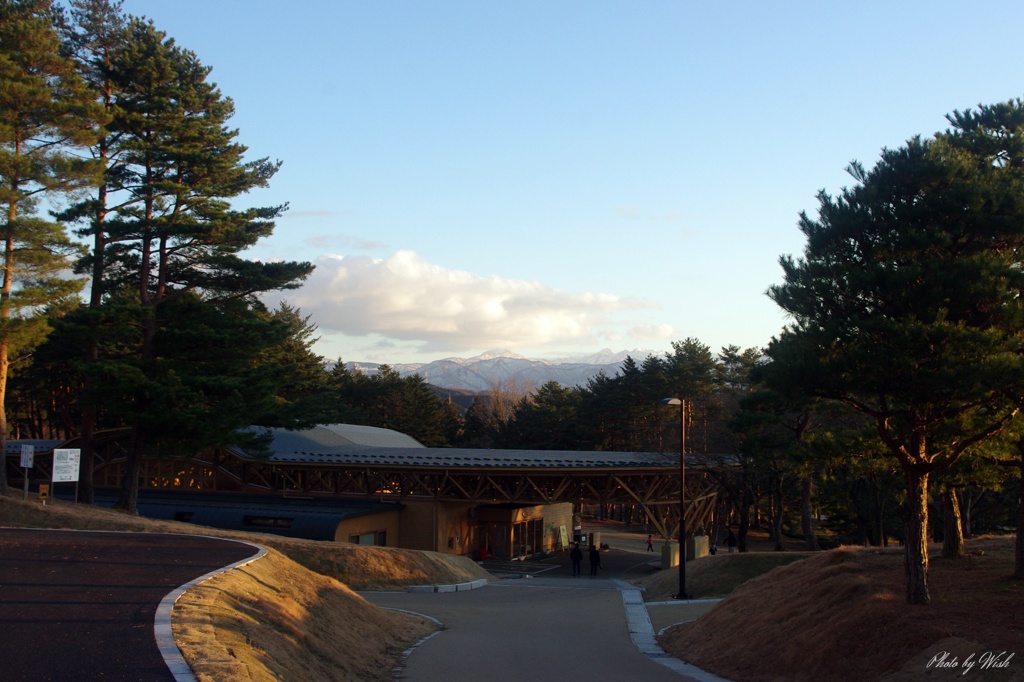 冬晴れの夕刻