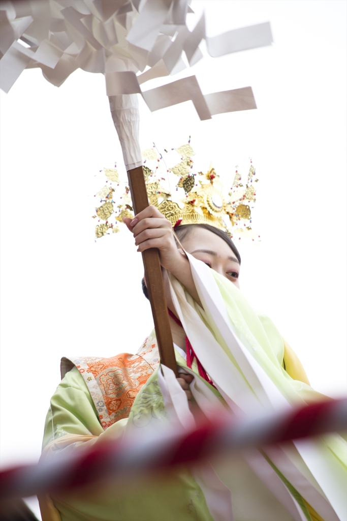 上段に構えて