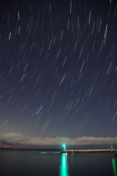 静岡県伊東港の夜景