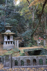 谷は落葉に彩られ