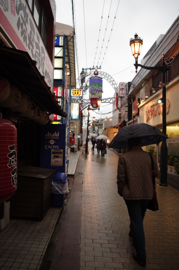 雨のおしゃれ横丁