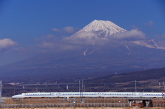 富士山と新幹線