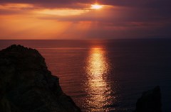 西伊豆の夕陽