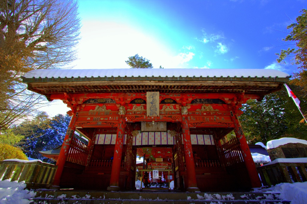 冬の富士浅間神社