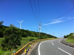 夏空風車（山口県）