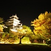 秋夜のライトアップ鶴ヶ城
