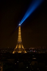 Blue Light of Eiffel tower