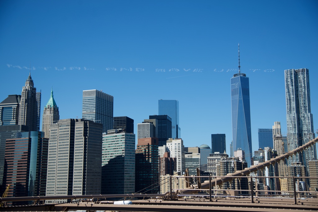 Some Words written in Manhattan Sky