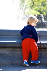 木漏れ日の中の天使