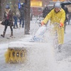Blizzard in Times Square④