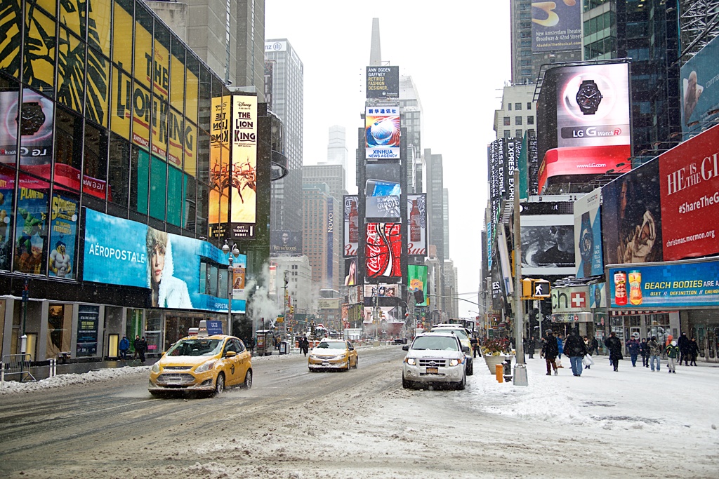 Blizzard in Times Square⑥