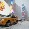 Blizzard in Times Square①