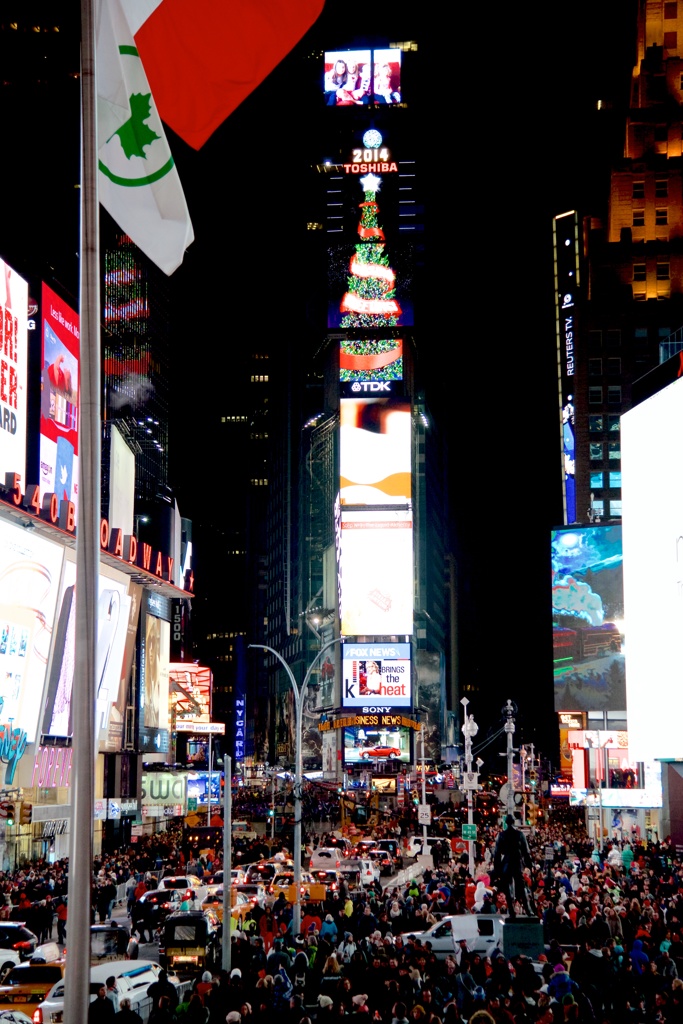 Christmas tree at Times Square