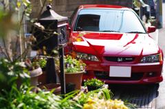洗車の合間に